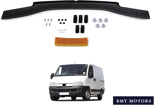 Miniatura 5 de BMY - Deflector de capó/protector de insectos delantero compatible con Peugeot Boxer 2002-2006 Protector de capó | Partículas e insectos |