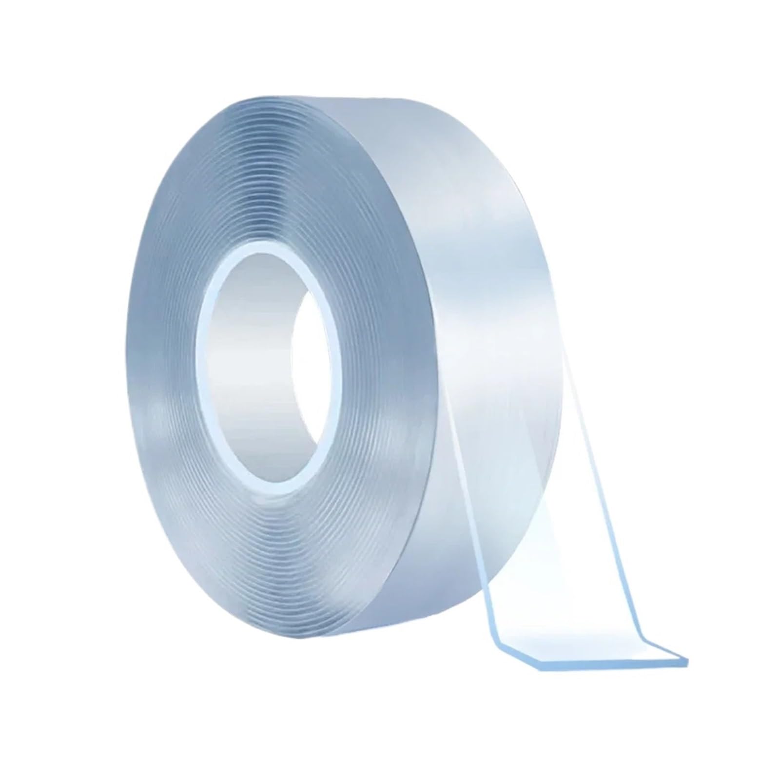 Nastro adesivo biadesivo trasparente, Nastro adesivo resistente trasparente riutilizzabile, biadesivo, for bagno, cucina, parete, decorazione, accessori(20mmx2m)