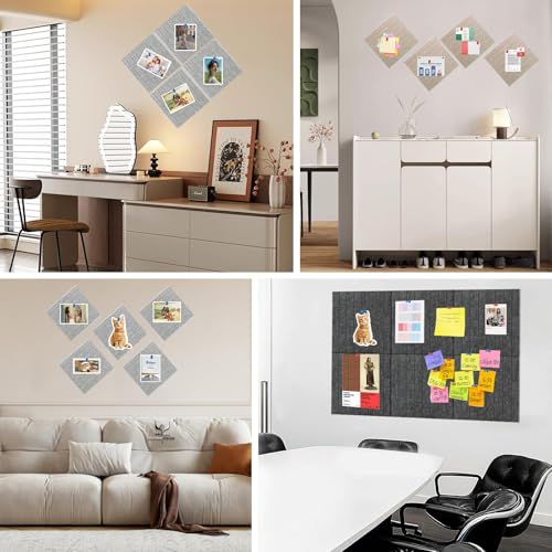 YFLeomry 60 x 40 cm Filz Pinnwand Selbstklebend, 1 Stück Dunkel Kamel 60 x 40 cm Pinnwand Filz, Dekorative Pinnwand Groß, Pinnwände Faltbare Fototafel für Büro, Wohnzimmer, Schlafzimmer, Wand