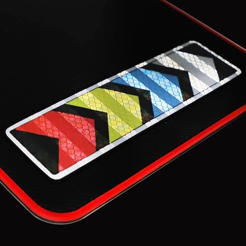 Miniatura 6 de 4 unidades de aletas reflectantes de goma suave para barro de automóvil, protectores de goma suave para barro, advertencia de seguridad para