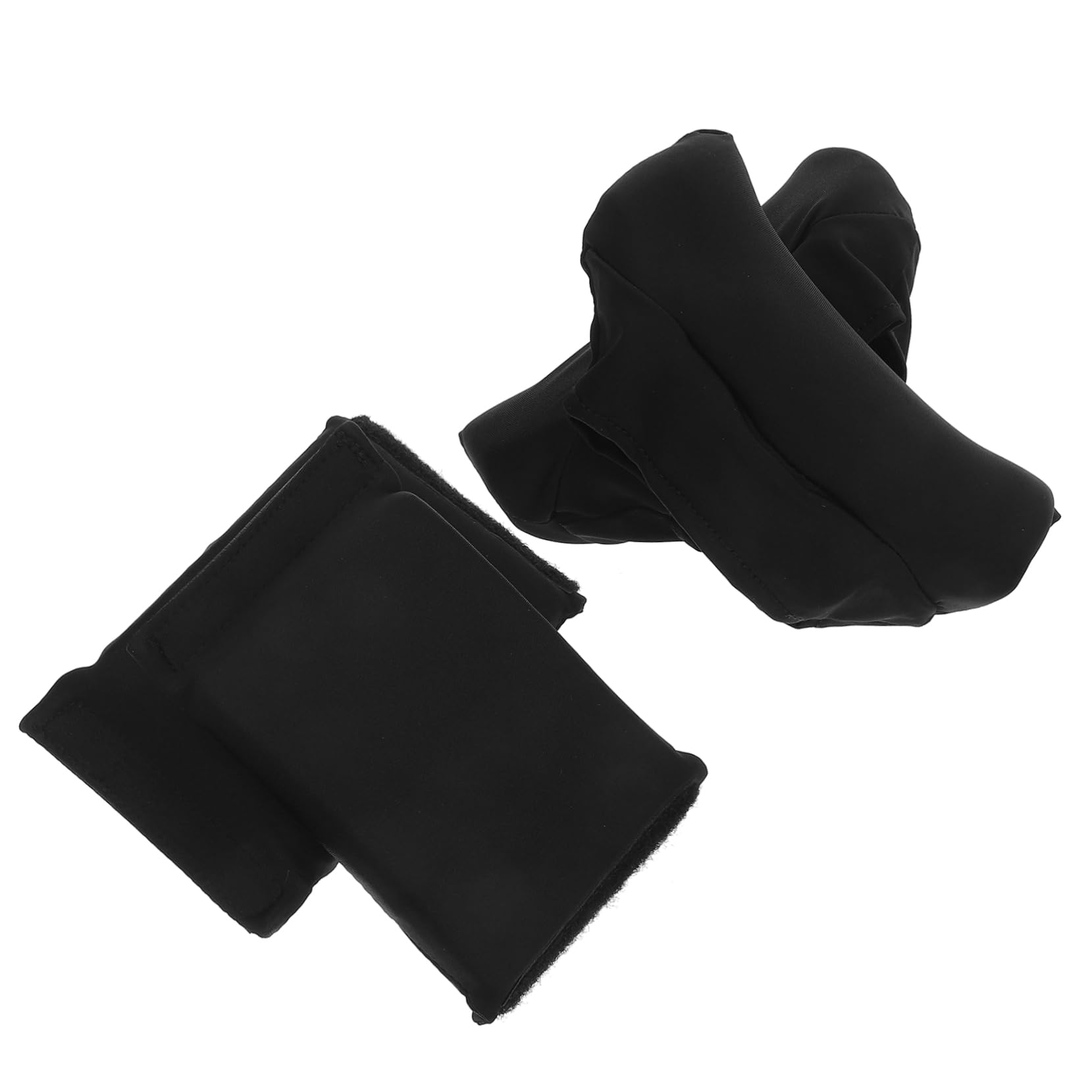minkissy 3 Juegos andador con muletas cubierta para muletas asidero para muletas cojín para muletas fundas de muletas flexibles cubierta del mango de la muleta Espuma de memoria Black