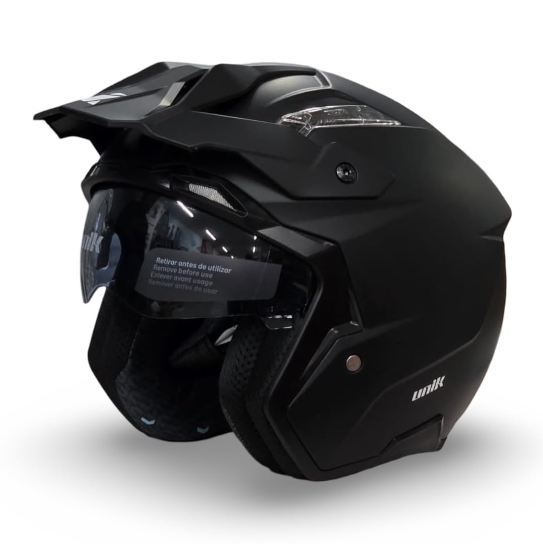 Casco Trial Unik Link DV Negro Mate Talla M