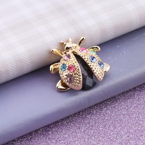 Image of FEELMEM Crystal Rhinestone Butterfly Brooch Pin Blue Color Butterfly Brooches for For Women Wedding /Banquet /Birthday Party