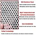 OEVXZDCIR 304 Stainless Steel Perforated Sheet Hex Hole Metal Mesh Plate Decorative Panel for Air Vent Grille Filter Guard Furniture DIY Outdoor Use(Dia 10mm,25 * 35 * 0.1cm)