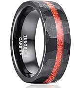 Bague APOLLON Homme En Tungstène Noir Et Doré Bague Lisse Décorée De