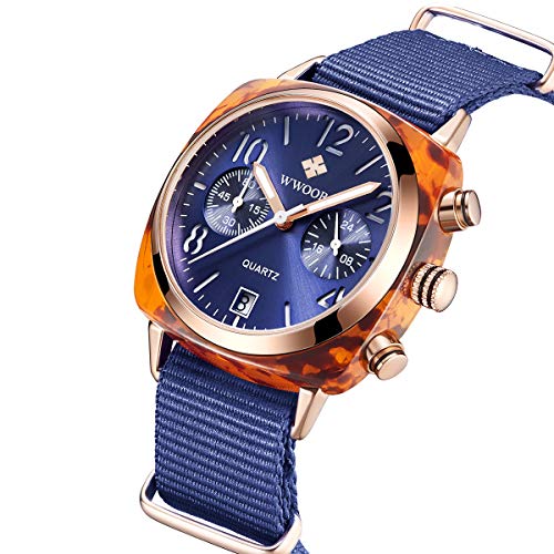 FANMIS Men Women Classic Sports Military Watch Outdoor Waterproof Watch Multi Function Tactics LED Watch Fashion Nylon Band Chronograph for Unisex2