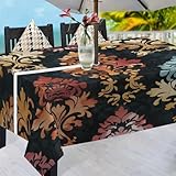 Imperméable : la nappe d'extérieur est fabriquée en polyester imperméable. Ne se décolore pas et ne se déchire pas, lavable et réutilisable. Convient pour une utilisation en extérieur en été. Protégez facilement votre table et vos meubles des rayures, des huiles, des taches et des rayons du soleil, vous apportant un grand plaisir et une expérience de patio unique.