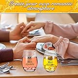 Patelai Valentine Couples Gifts His Lordship and Her Ladyship Gin Glass Gift Set to Bride and Groom Cocktail Short Glasses Stemless Wine Glass to Couple Wedding Anniversary Date Party, 16 oz - Image 6