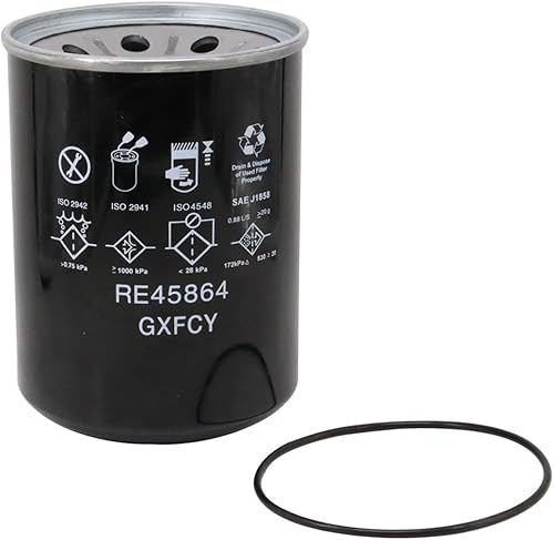 Filtro de aceite hidráulico RE45864 Reemplazar AT100973 AT135800 P165877 HF6781 51746 BT8309-MPG compatible con John Deere Tractor 3025D 3035D 5050E