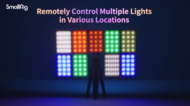 SmallRig Luce Video RGB 3808 - Pannello LED Portatile, Batteria 5000mAh, Per TikTok E Foto