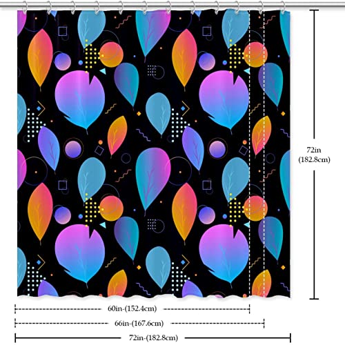 Rideau de douche moderne 183x183 cm imperméable à motif abstrait