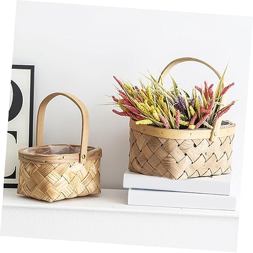 Panier de rangement tissé grand modèle en jute d'exception