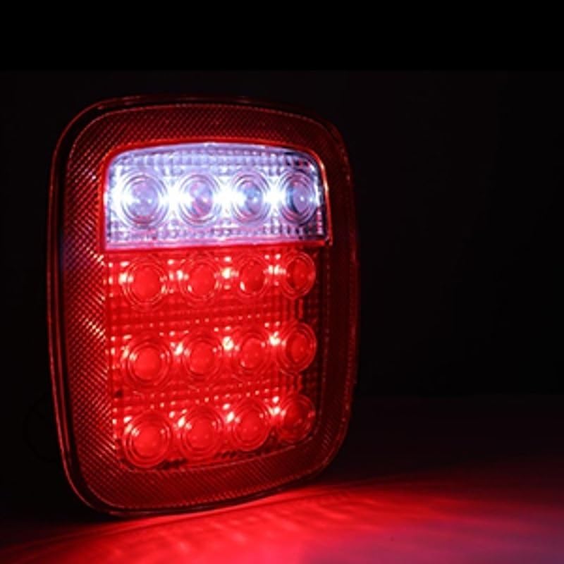 Feux arrière pour Jeep Wrangler CJ TJ YJ kit de 2 pièces rouges avec clignotants intégrés