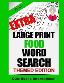 Paperback Extra Large Print Food Word Search [Large Print] Book