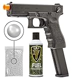 Wearable4U Glock G18C Gen3 GBB (VFC) w/Extended MAG Green Gas Airsoft Pistol with Included Green Gas Tank Pack of 1000 6mm 0.20g BBS Bundle