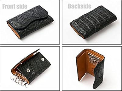即決★ゴダン カイマンクロコワニ革 マルチ小銭入れ キーケース 1101rdBK 51-807c-1.jpg