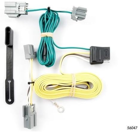 CURT 56047 - Arnés de cableado de remolque personalizado de 4 pines para el lado del vehículo, Buick Lucerna, Ford Fiesta Sedan