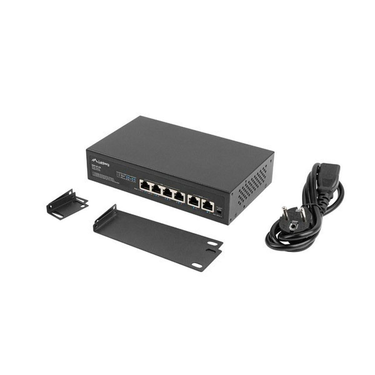 LANBERG POE+ SWITCH RACK 10"/19" RSFE-4P-2FE-60