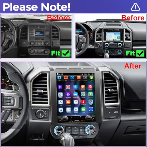 Radio con pantalla táctil 12.1 pulg para Ford F150 2015-2018 miniatura 2