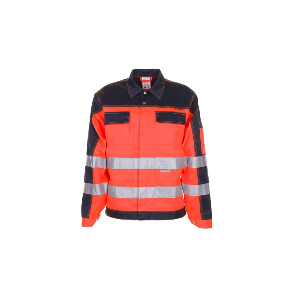 Planam 2006056 Warnschutz Bundjacke, Orange/Marine, Größe 56