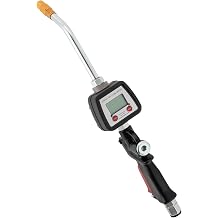 Oil Fluid Dispenser Air Operated Oil Transfer Pump,Digital Oil Control Valve with Flow Meter Nozzle,Pneumatic Oil Gun with 1/2" inch NPT Inlet
