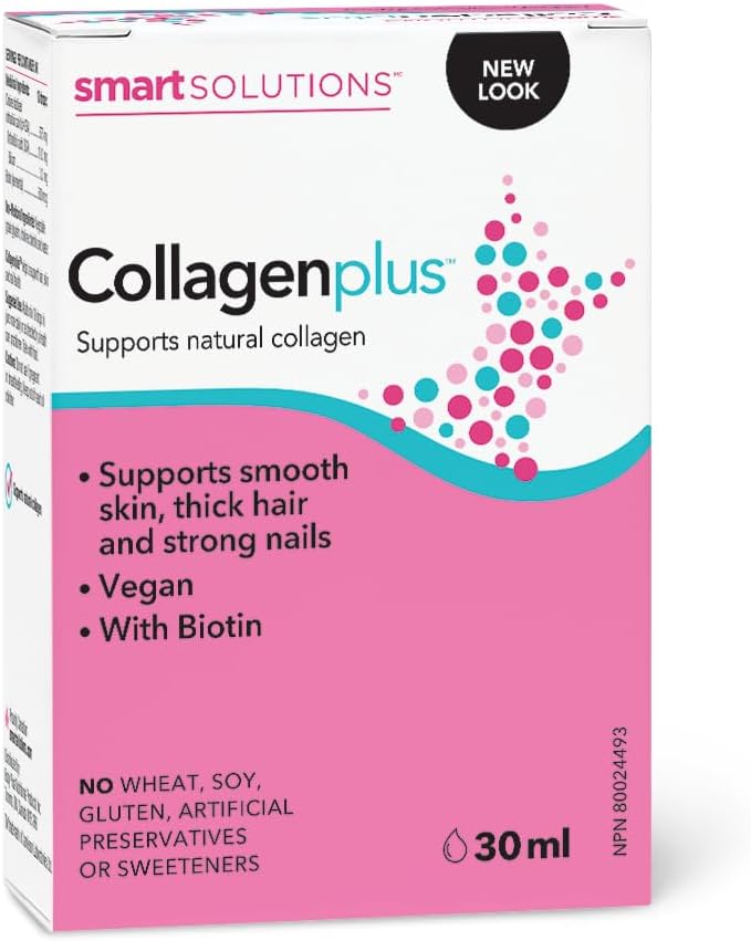Smart Solutions Collagen Plus Drops, with Biotin, Supports Smooth Skin, Thick Hair, & Strong Nails, 30 mL Smart Solutions Collagen Plus Drops, with Biotin, Supports Smooth Skin, Thick Hair, & Strong Nails, 30 mL