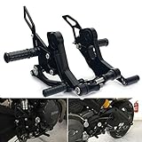 TARAZON Rearsets einstellbare Fußrasten Fußstütze Fußrastenanlage für Ducati Monster 696 08-14 Monster 796 1100 S