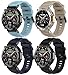TenCloud 4Pack Band intended for Amazfit T-Rex Ultra Watch Band Silicone Sport Breathable Waterproof Durable Replacement Adjustable Strap intended for Amazfit T-Rex Ultra (4C)