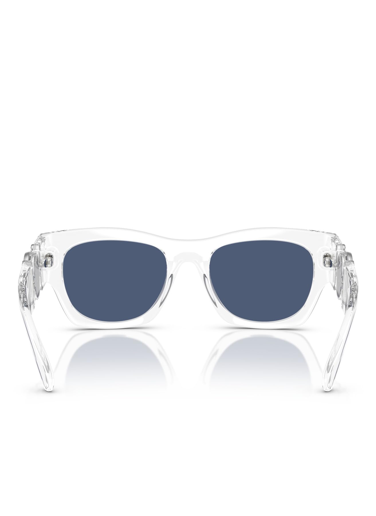 Versace Occhiali da sole da uomo, montatura nera, lenti grigio scuro, 52 mm