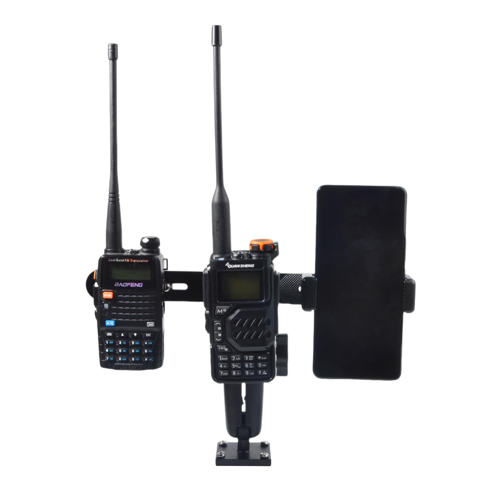 Supporto per ricetrasmettitore da camion, accessorio per telefono/radio portatile/microfono altoparlante/altoparlante radio mobile, compatibile con Baofeng Kenwood Motorola Quansheng