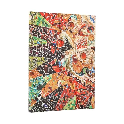 Paperblanks | 2026 Sol de Gaudí | Mosaicos de Gaudí | 13 Meses | Midi | Apaisado | Con Solapa | 160 Pg | 100 GSM