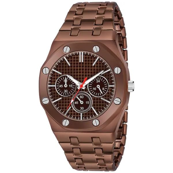 Image of Acnos Premium Brand Square Analog Multi Dial Multi Case Multi Belt Unisex Watch Women Men