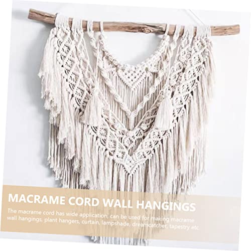 Cuerda de encaje de algodón resistente para tejer tapices de macramé estables 7