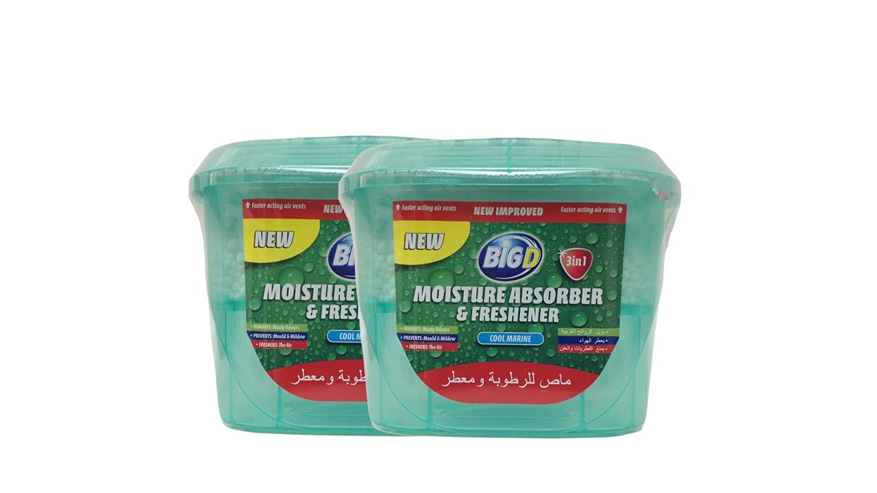 Big D-Moisture Absorber & Freshener-Cool Marine- PACK OF 2