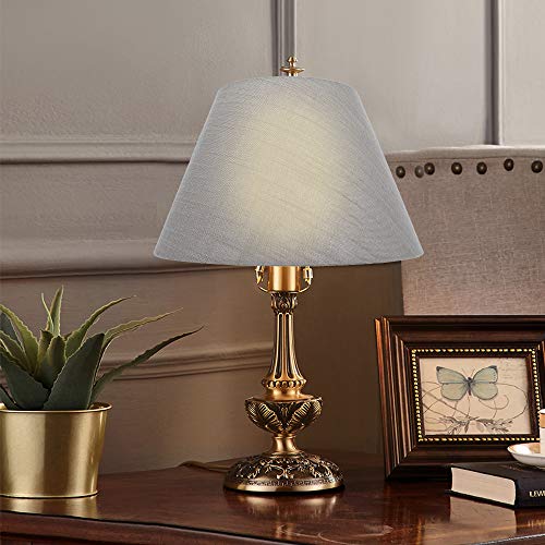 image for Medium Lamp Shade,Alucset Barrel Fabric Lampshade for Table Lamp and F