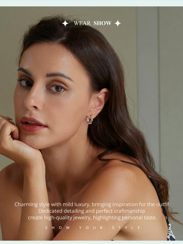 Orecchini a clip a forma di cuore con dopamina colorata, in argento Sterling 925, leggeri e comodi da indossare