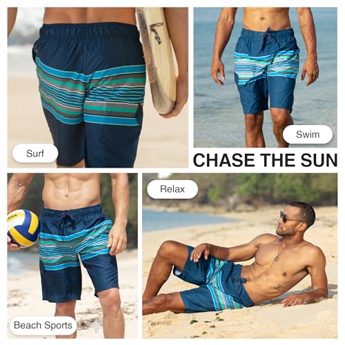 Image of Kanu Surf Men's Wade Mens Swim Trunks Quick-Dry Swim Shorts Men, 5.5 - 9 Inch Inseam (Regular & Extended Sizes)