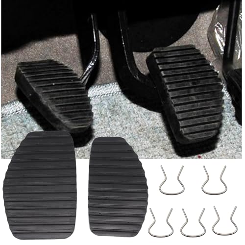 Pedal de Freno de Goma,Pastillas de Embrague de Freno,Cubierta del Pedal del Coche,Pedal de Embrague de Coche,1 par de Cubiertas de Goma de Pedal de Freno de Embrague,para Peugeot,Citroen,Picasso