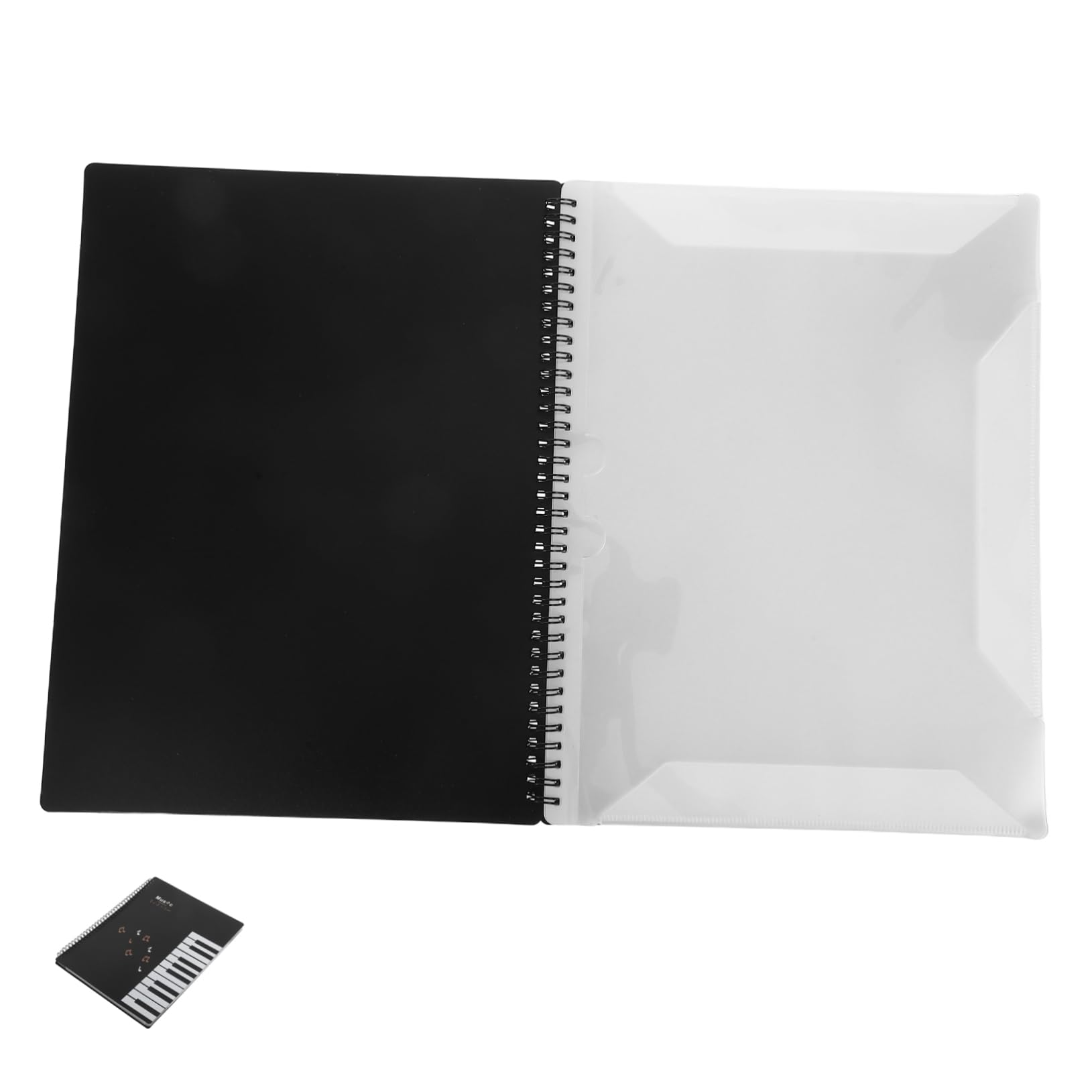 KICHOUSE Concert-Ready Music Binder with Annotation Capability 20-Page Sheet Music Score Organizer for Piano Violin and Guitar