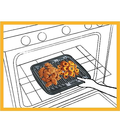 Image of Range Kleen BP102X 2 Piece Heavy Duty Porcelain Air Fry, Bake and Broil Pan