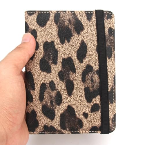 Nicear Porte-passeport imprimé léopard - Portefeuille de voyage léger en PU pour femme, antivol et anti-poussière – vue 5