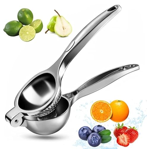 Zitronenpresse,Universelle Größe Saftpresse Limette Zitrusfrucht Handpresse Entsafter Zitruspresse, Schweres, Robust und Langlebig, Für mehr frische und Genuss Cover