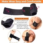 Wrist Brace, 2 PACK Wrist Wraps for Carpal Tunnel for women and men. Wrist Straps for Weightlifting, Working Out and Pain Relief. Flexible, Highly Elastic, Adjustable, Comfortable and Multi-Functional - Image 3