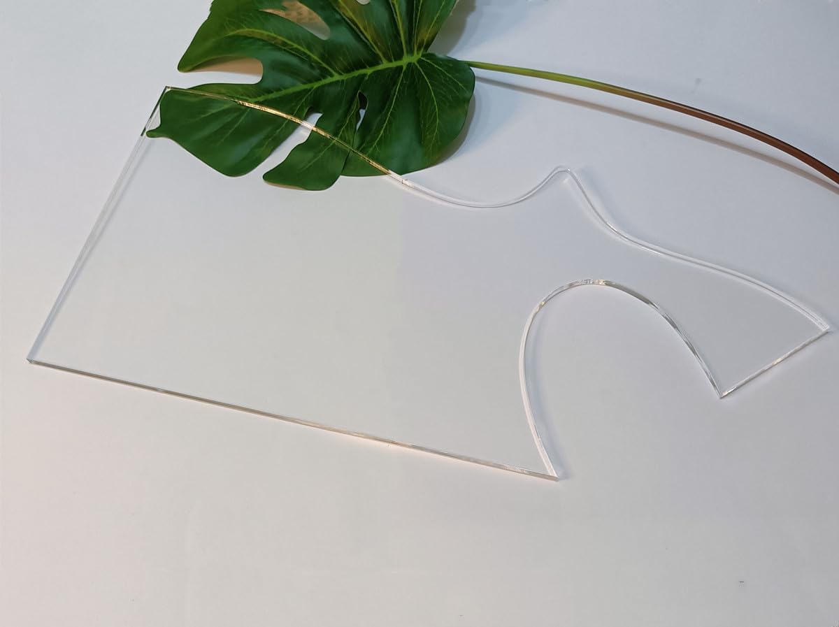 Funky Cleaver Serving Board Acrylic Router Template,Cutting Board,Charcuterie Board,Cleaver Serving Board Acrylic Router Template (12''X5.93'')