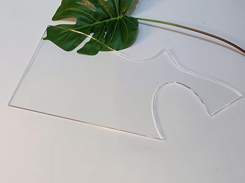 Miniatura 3 de Yuxuanish Funky Cleaver - Plantilla de enrutador acrílico para tabla de servir, 12 x 5.93 pulgadas