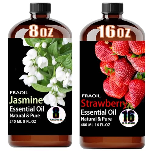 Aceite Esencial de Jazmín y Fresa 8 y 16 Fl Oz