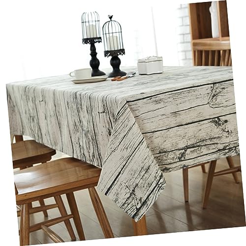 Nappe en grain de bois facile à laver pour protéger et décorer la table de salle à manger