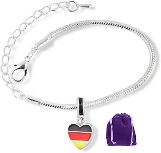 German Jewelry | German Flag Bracelet and Germany Jewelry for Those that are German or Just Love Germany a Great Germany Bracelet or can be used as a German Pendant with the Germany Charm German Flag