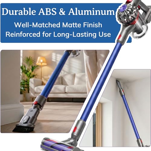 Verlängerungsrohr kompatibel mit Dyson V15 V11 V10 V8 V7, Quick-Release-Verlängerungsrohr 74 cm Ersatzrohr für Dyson Akku-Staubsauger Serie Ersatzrohr Verlängerungsstange (Blau)