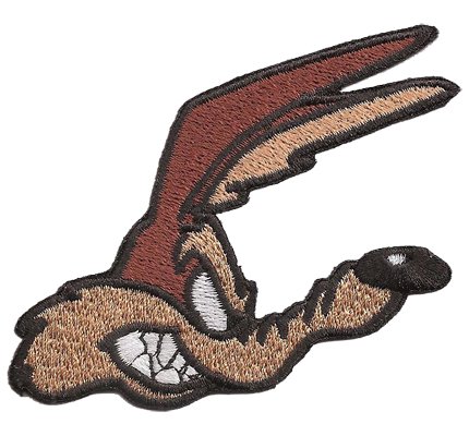 Coyote Roadrunner Comic Head Biker Rocker US Muscle Car Patch Patch Patch